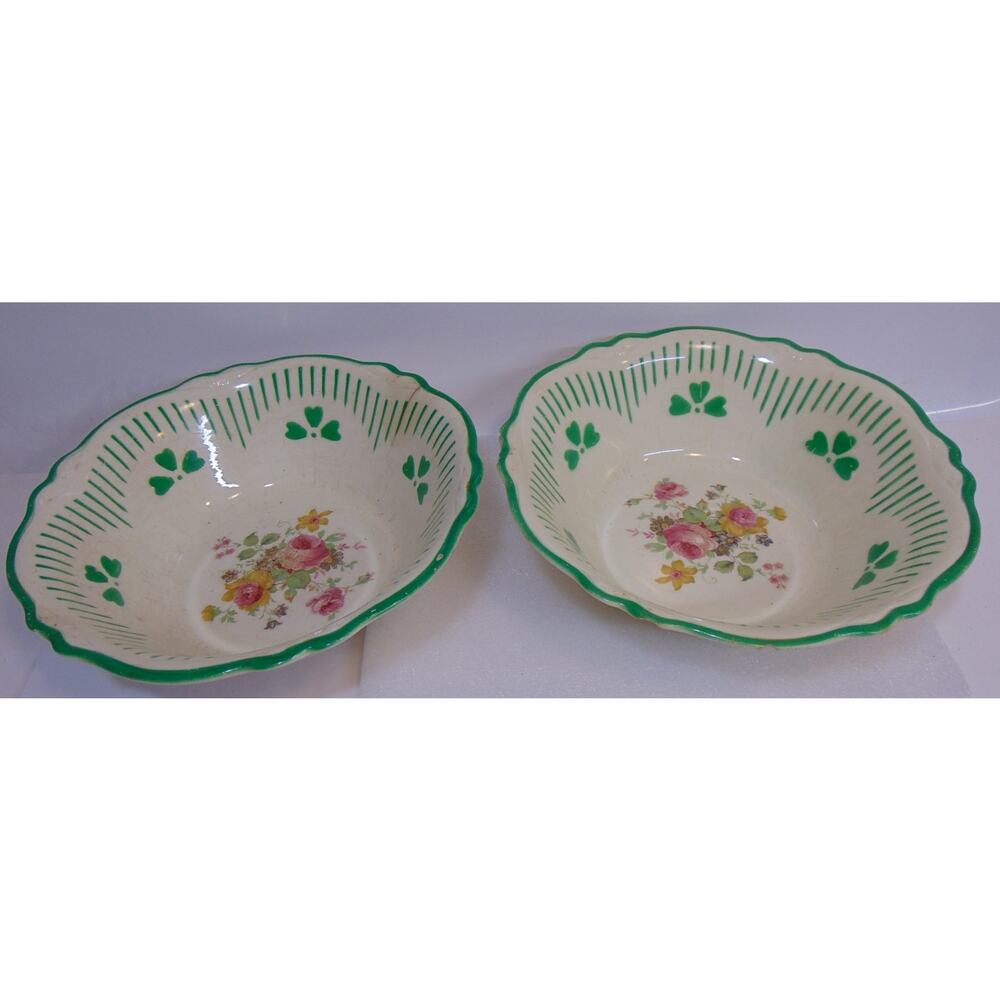 Homer Laughlin Virginia Rose Vintage Serving Bowl Roses G53 N8 N53 N8 Rare 1920s